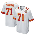 tocy KC.Chiefs #71 Josh Simmons Player White Home Game Stitched Jerseys