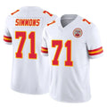 tocy KC.Chiefs #71 Josh Simmons Player White Limited Vapor F.U.S.E. Home Game Stitched Jerseys