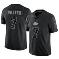 tocy KC.Chiefs #7 Harrison Butker Player Black RFLCTV Limited Stitched Jerseys
