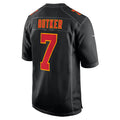 tocy KC.Chiefs #7 Harrison Butker Player Carbon Black Fashion Game Stitched Jerseys