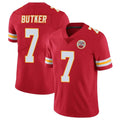 tocy KC.Chiefs #7 Harrison Butker Player Red Limited Vapor Untouchable Home Game Stitched Jerseys