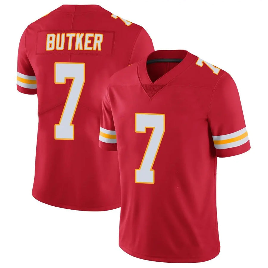 tocy KC.Chiefs #7 Harrison Butker Player Red Vapor Limited Stitched Jerseys