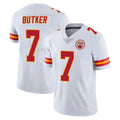 tocy KC.Chiefs #7 Harrison Butker Player White Limited Vapor Untouchable Home Game Stitched Jerseys