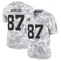 tocy KC.Chiefs #87 Travis Kelce Player Arctic Camo Salute to Service Limited Stitched Jerseys