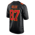 tocy KC.Chiefs #87 Travis Kelce Player Carbon Black Fashion Game Stitched Jerseys