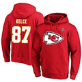 tocy KC.Chiefs #87 Travis Kelce Player Red Pullover Hoodies Stitched Jerseys