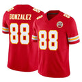 tocy KC.Chiefs #88 Tony Gonzalez Player Red Limited Vapor F.U.S.E. Home Game Stitched Jerseys
