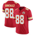 tocy KC.Chiefs #88 Tony Gonzalez Player Red Limited Vapor Untouchable Home Game Stitched Jerseys