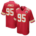 tocy KC.Chiefs #95 Chris Jones Player Red Home Game Stitched Jerseys