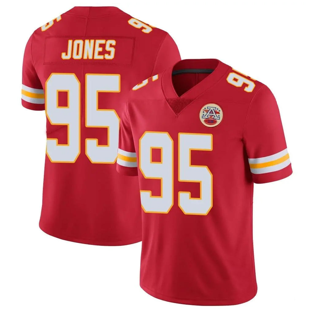 tocy KC.Chiefs #95 Chris Jones Player Red Limited Vapor Untouchable Home Game Stitched Jerseys