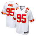 tocy KC.Chiefs #95 Chris Jones Player White Home Game Stitched Jersey
