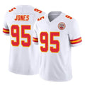 tocy KC.Chiefs #95 Chris Jones Player White Limited Vapor F.U.S.E. Home Game Stitched Jerseys