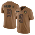 tocy KC.Chiefs #9 Kenneth Walker III Player Brown Salute To Service Limited Stitched Jerseys
