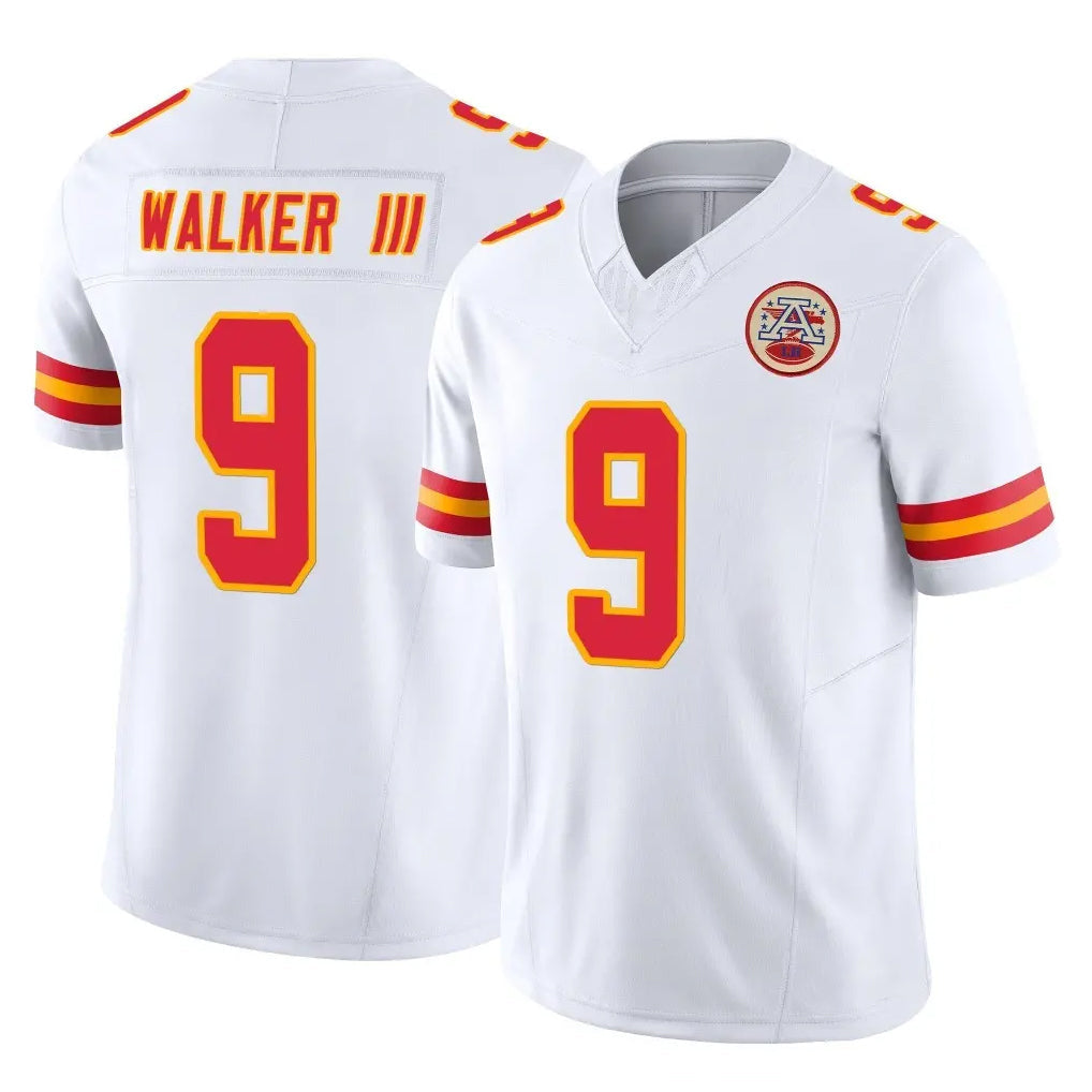 tocy KC.Chiefs #9 Kenneth Walker III Player White Limited Vapor F.U.S.E. Home Game Stitched Jerseys