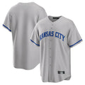 tocy KC.Royals Gray Game Home Blank Player Stitched Jerseys