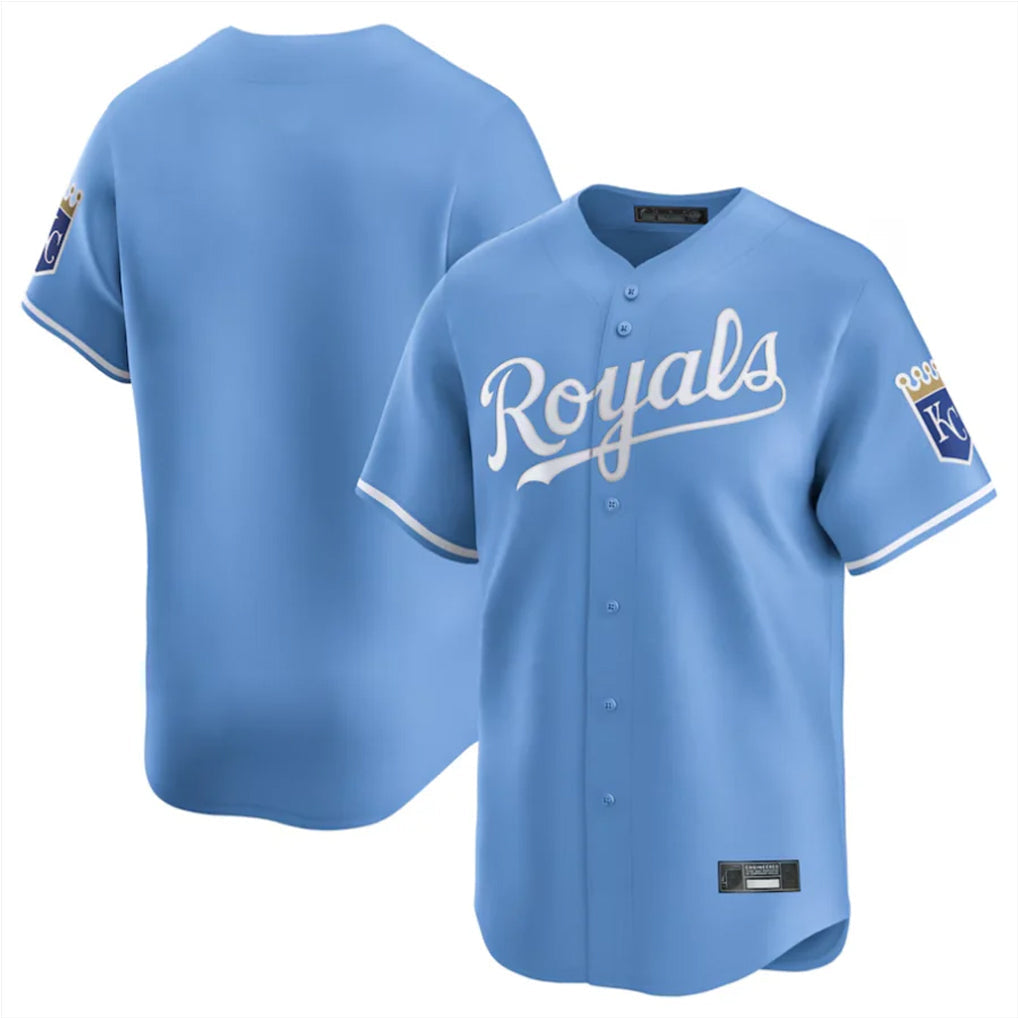 tocy KC.Royals Light Blue Alt Limited Home Blank Player Stitched Jerseys