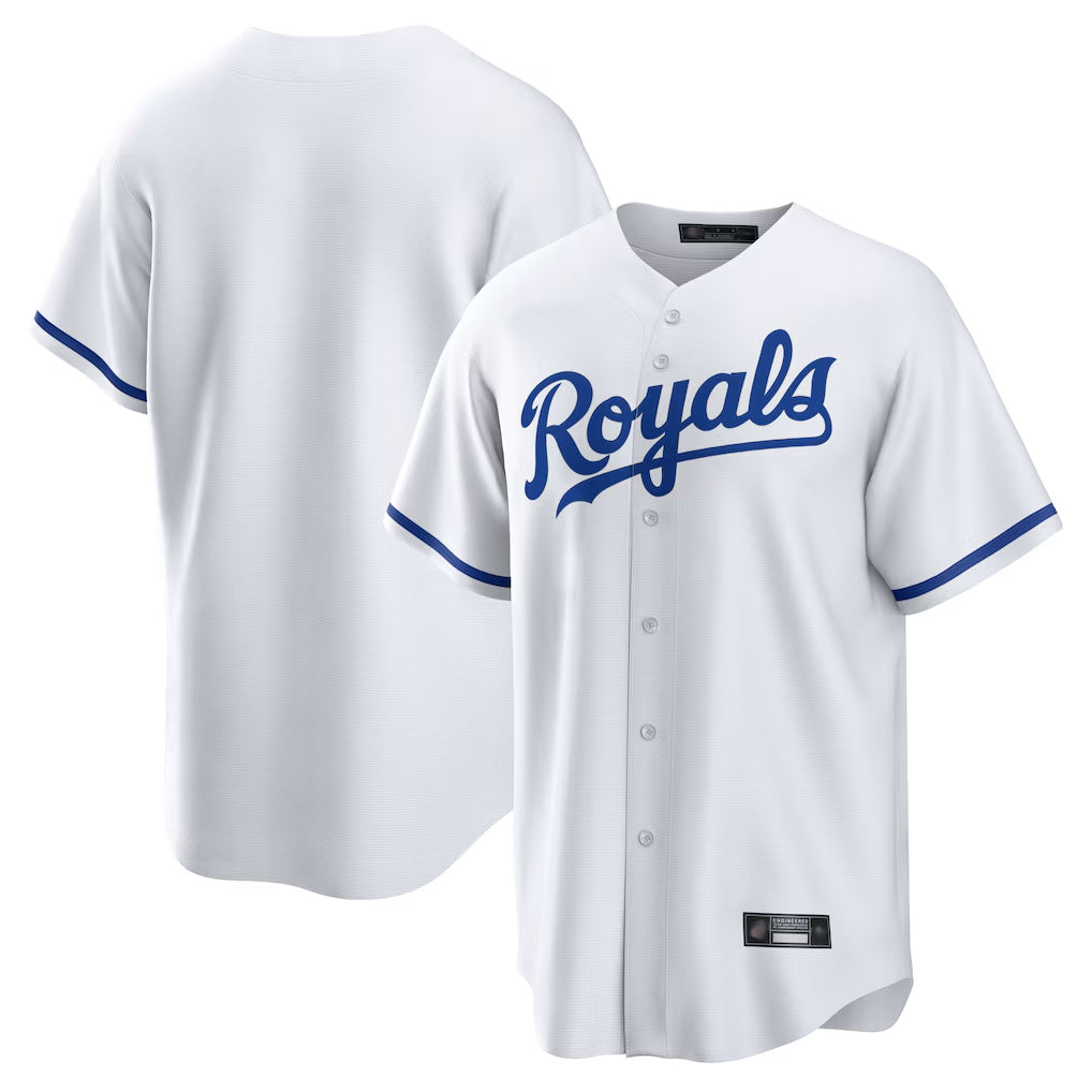 tocy KC.Royals Player White Home Game Blank Player Stitched Jerseys