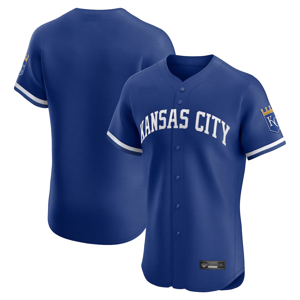 tocy KC.Royals Royal Limited Elite Home Blank Player Stitched Jerseys
