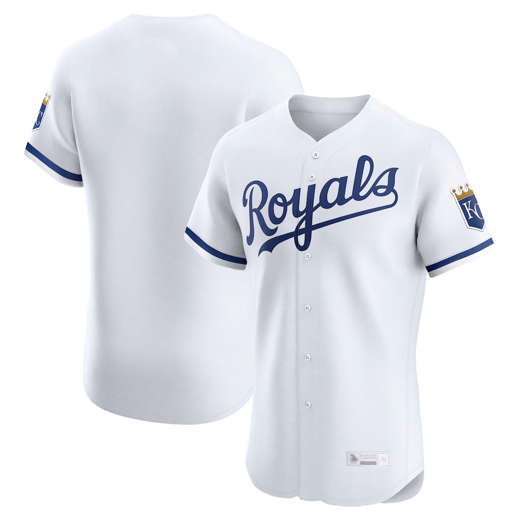 tocy KC.Royals White Alt Limited Elite Home Blank Player Stitched Jerseys