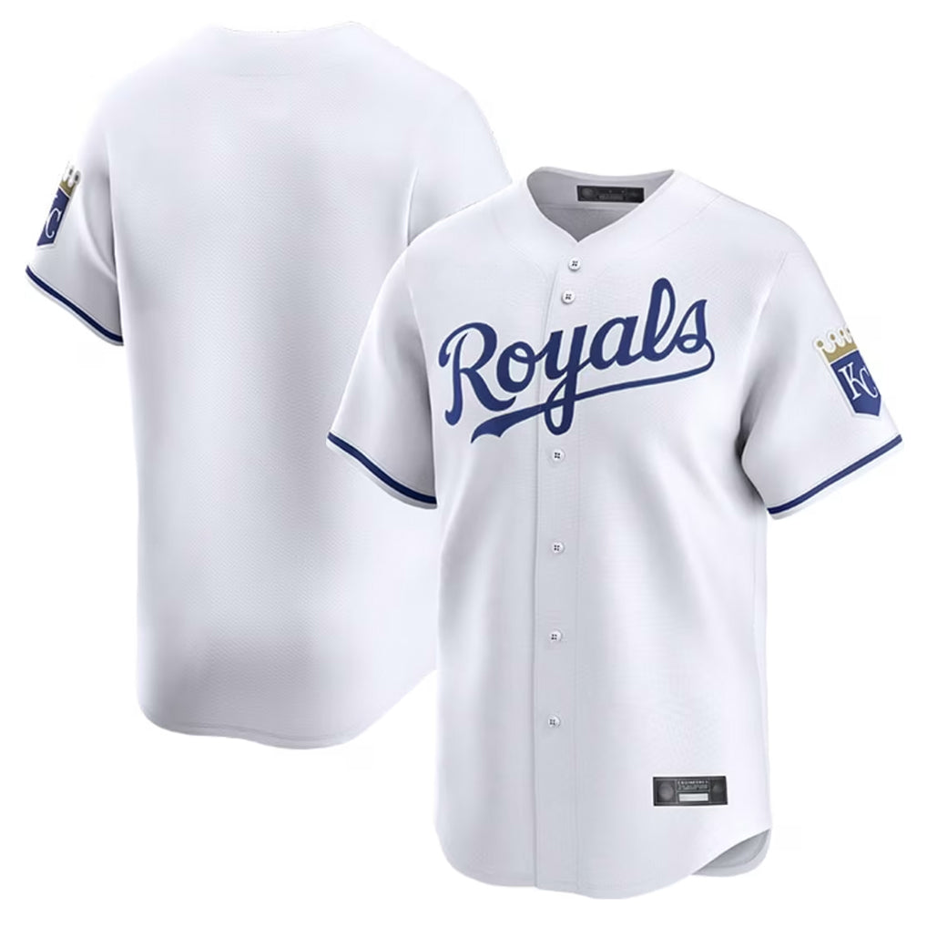 tocy KC.Royals White Alt Limited Home Blank Player Stitched Jerseys