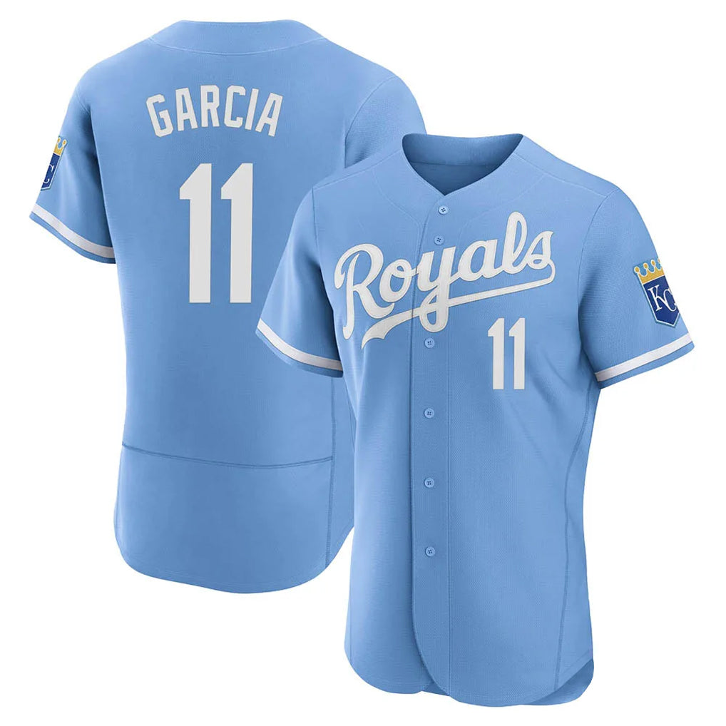 tocy KC.Royals #11 Maikel Garcia Player Light Blue Alt Limited Elite Home Stitched Jerseys