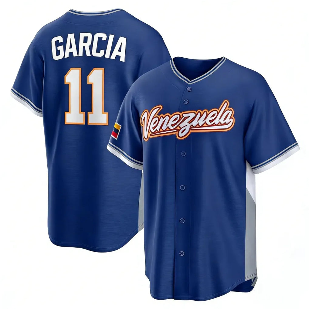tocy KC.Royals #11 Maikel Garcia Player Navy 2026 World Classic Home Stitched Jerseys