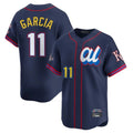 tocy KC.Royals #11 Maikel Garcia Player Navy Limited American League All-Star Edition Stitched Jerseys