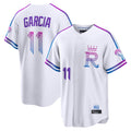 tocy KC.Royals #11 Maikel Garcia Player White 2026 City Connect Limited Home Stitched Jerseys