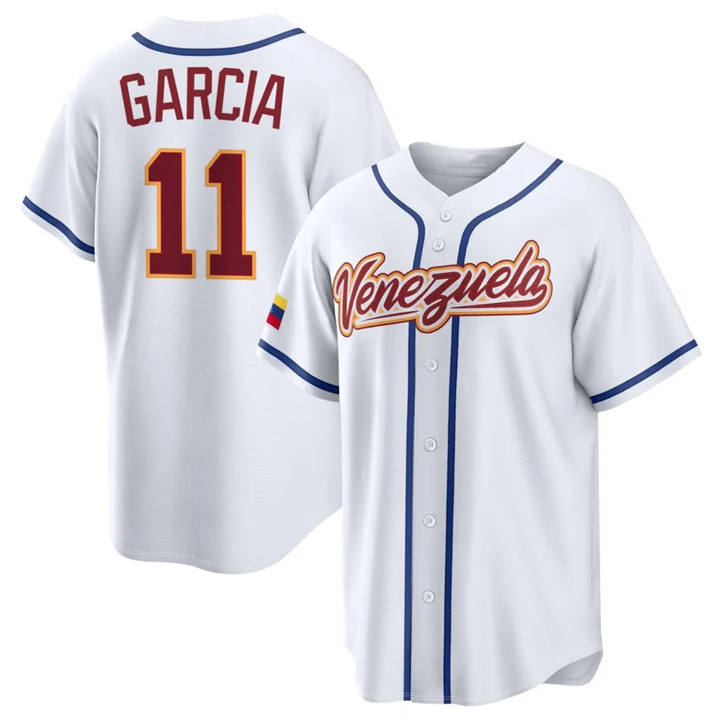 tocy KC.Royals #11 Maikel Garcia Player White 2026 World Classic Home Stitched Jerseys