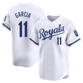 tocy KC.Royals #11 Maikel Garcia Player White Alt Limited Home Stitched Jerseys
