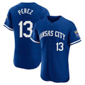 tocy KC.Royals #13 Salvador Perez Player Royal City Connect Limited Elite Home Game Stitched Jerseys