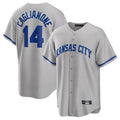 tocy KC.Royals #14 Jac Caglianone Player Gray Game Home Stitched Jerseys