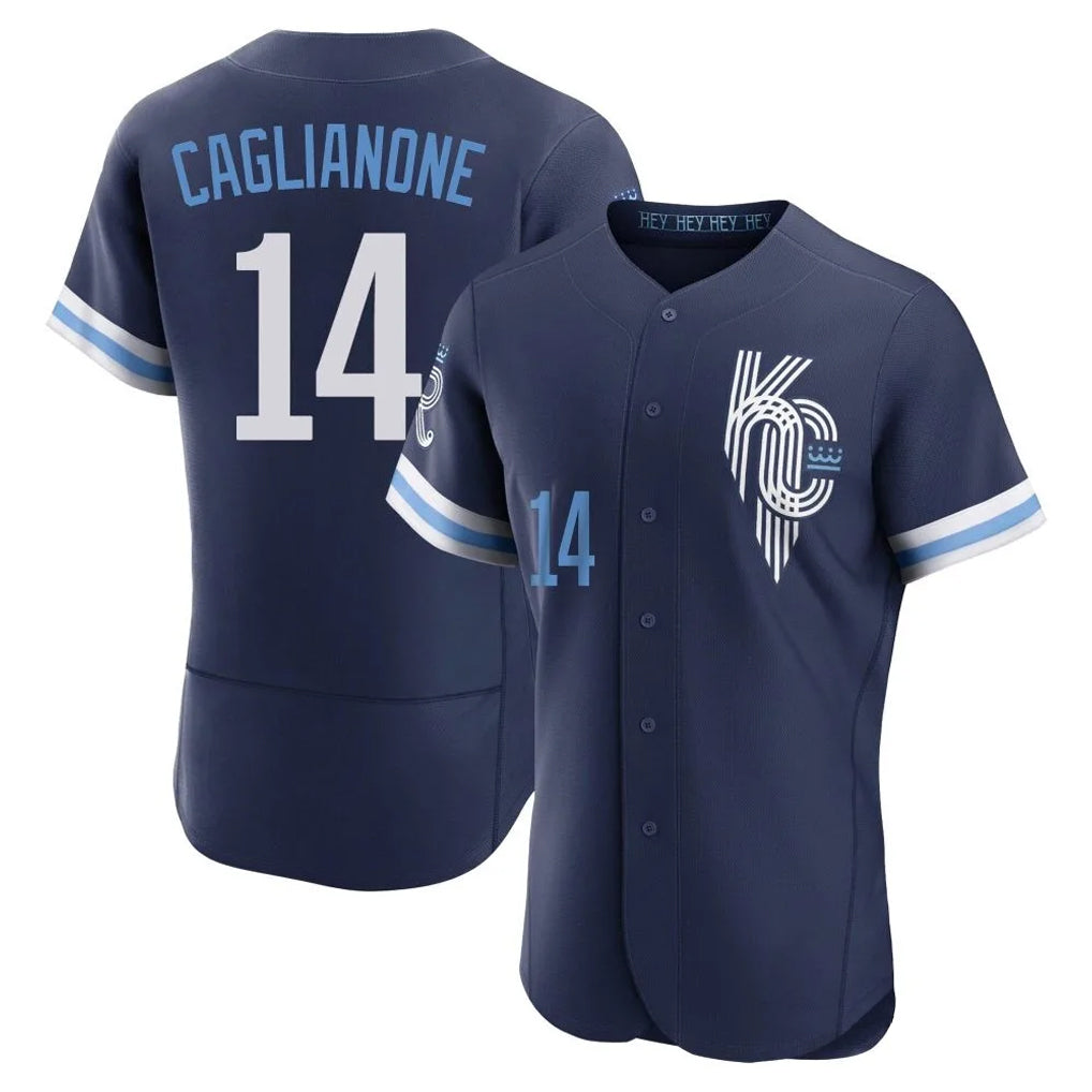 tocy KC.Royals #14 Jac Caglianone Player Navy City Connect Limited Elite Home Stitched Jerseys