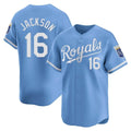 tocy KC.Royals #16 Bo Jackson Player Light Blue Alt Limited Home Stitched Jerseys
