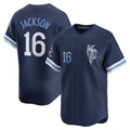 tocy KC.Royals #16 Bo Jackson Player Navy City Connect Limited Home Stitched Jerseys