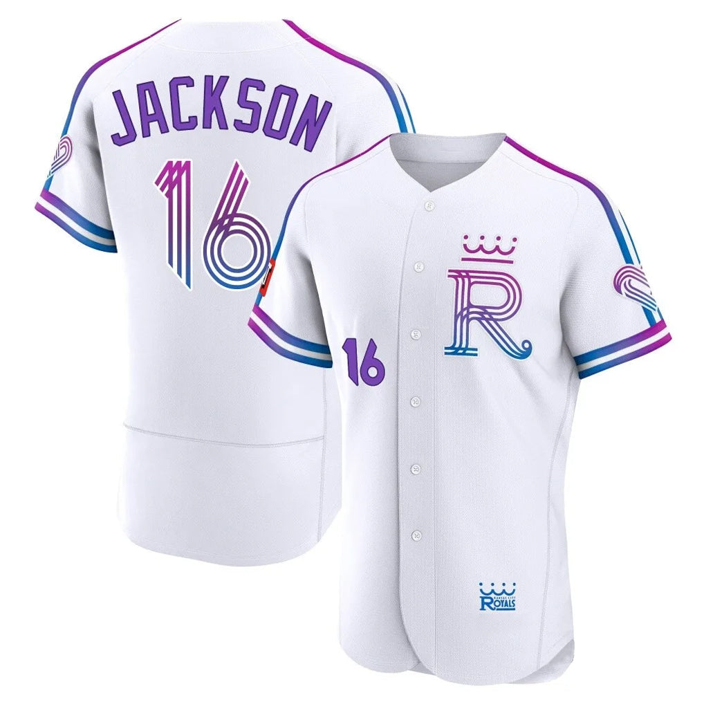 tocy KC.Royals #16 Bo Jackson Player White 2026 City Connect Limited Elite Home Stitched Jerseys