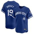 tocy KC.Royals #19 Michael Massey Player Royal Limited Home Stitched Jerseys
