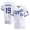 tocy KC.Royals #19 Michael Massey Player White Alt Limited Home Stitched Jerseys