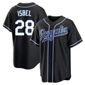 tocy KC.Royals #28 Kyle Isbel Player Black Carbon Fashion Home Game Stitched Jerseys