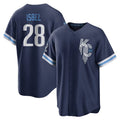 tocy KC.Royals #28 Kyle Isbel Player Navy City Connect Home Game Stitched Jerseys
