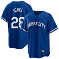 tocy KC.Royals #28 Kyle Isbel Player Royal Game Home Stitched Jerseys