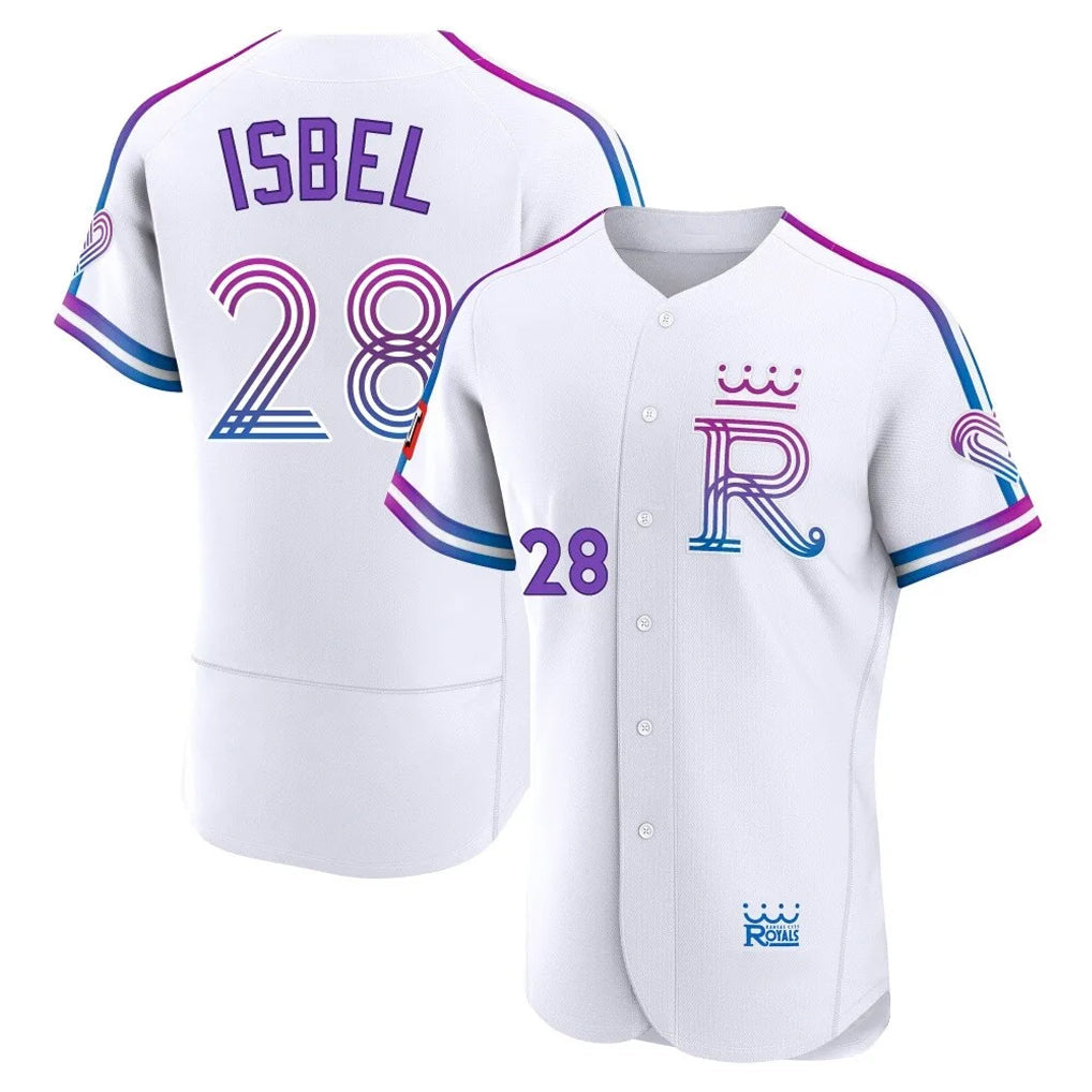 tocy KC.Royals #28 Kyle Isbel Player White 2026 City Connect Limited Elite Home Stitched Jerseys