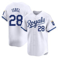 tocy KC.Royals #28 Kyle Isbel Player White Alt Limited Home Stitched Jerseys