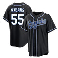 tocy KC.Royals #55 Cole Ragans Player Black Carbon Fashion Home Game Stitched Jerseys