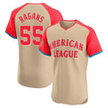 tocy KC.Royals #55 Cole Ragans Player Cream American League All-Star Limited Elite Home Stitched Jerseys