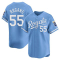 tocy KC.Royals #55 Cole Ragans Player Light Blue Alt Limited Home Stitched Jerseys