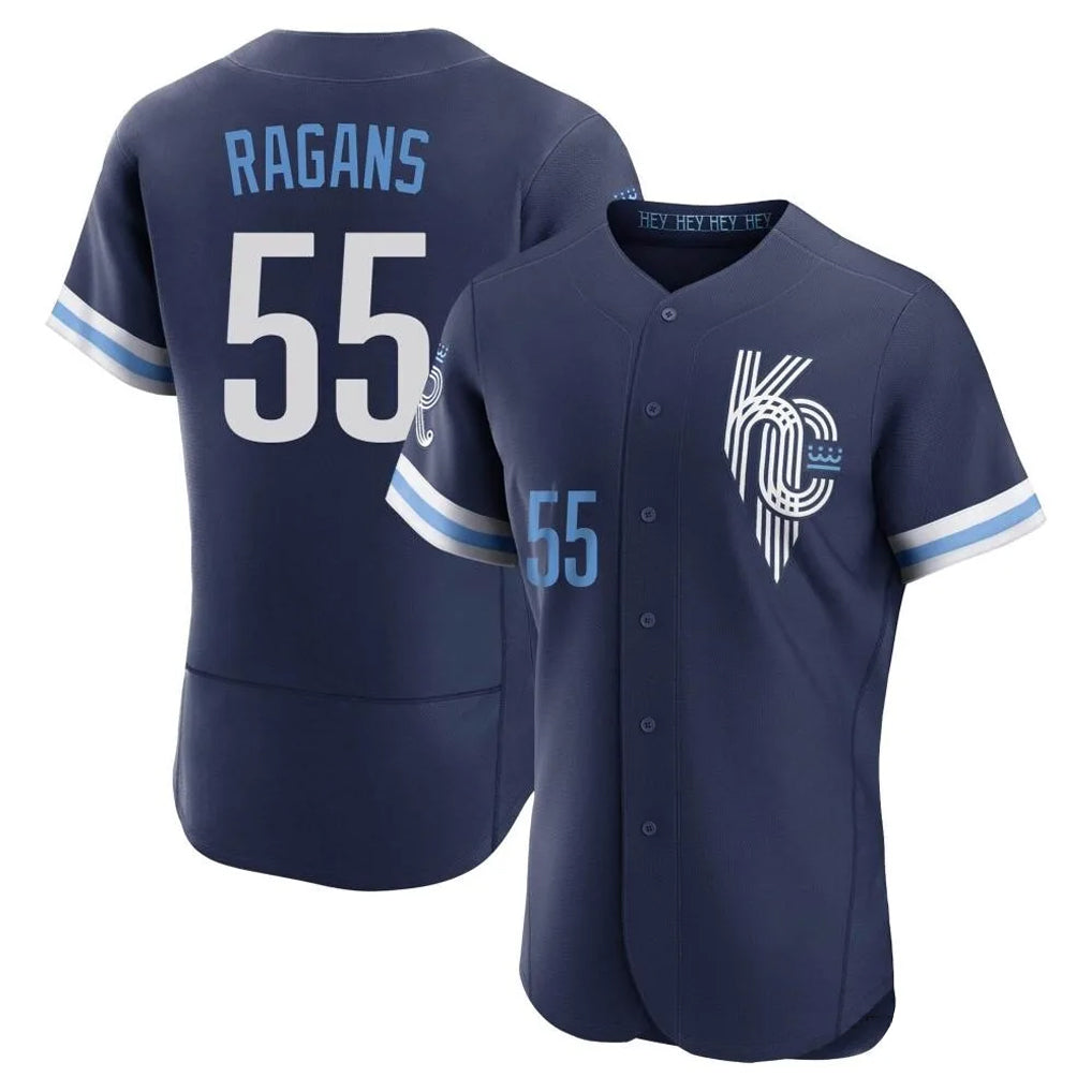 tocy KC.Royals #55 Cole Ragans Player Navy City Connect Limited Elite Home Stitched Jerseys