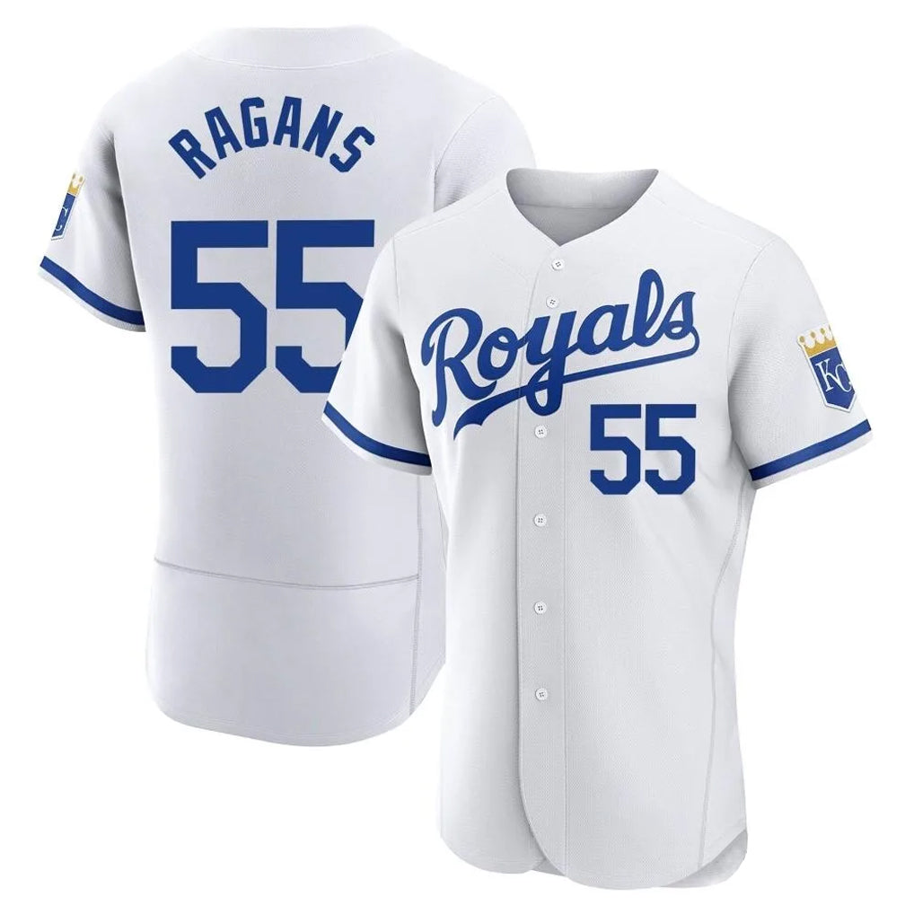 tocy KC.Royals #55 Cole Ragans Player White Limited Elite Home Game Stitched Jerseys