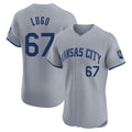 tocy KC.Royals #67 Seth Lugo Player Gray Limited Elite Home Stitched Jerseys