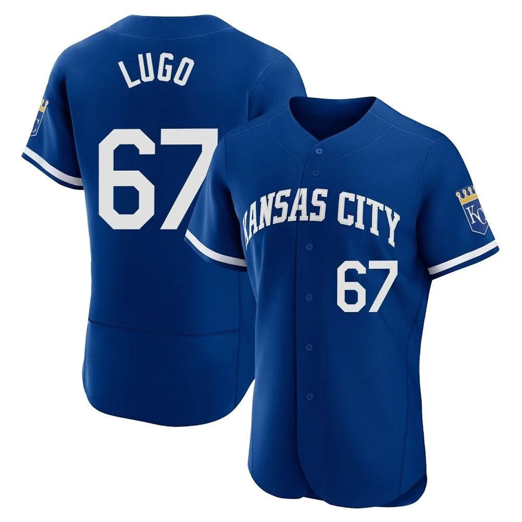 tocy KC.Royals #67 Seth Lugo Player Royal Limited Elite Home Stitched Jerseys